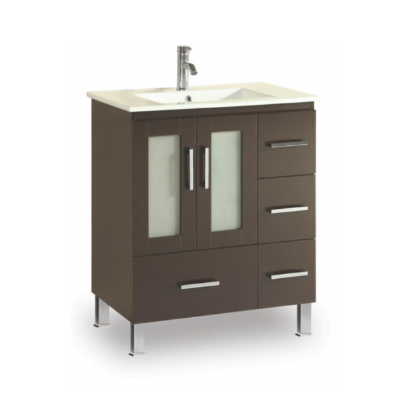 Floor standing wood cabinet